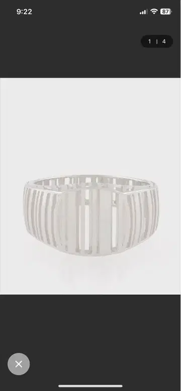 Paul Smith 3D stripe 반지 21호