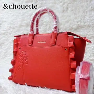 & chouette 디즈니 백설공주 콜라보 핸드백 빨간색
