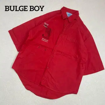 BULGE BOY 반팔 셔츠 M 레드
