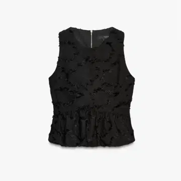ZARA 프린지 페플럼 상의 M