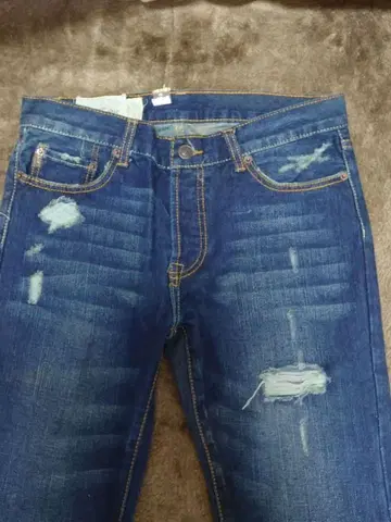 미사용 Abercrombie & Fitch 데미지 데님 W31 L32