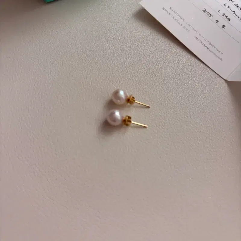 해수 이코야 진주귀걸이 18K