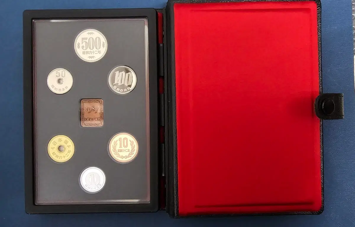 일본 기념 주화 세트 1987년.프루푸민트