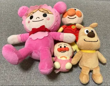 호빵맨 봉제 인형 4체 세트 퍼즐 덤으로 드립니다