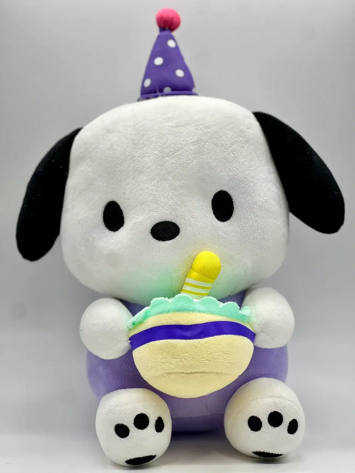 산리오 포차코 생일축하 중형 봉제인형