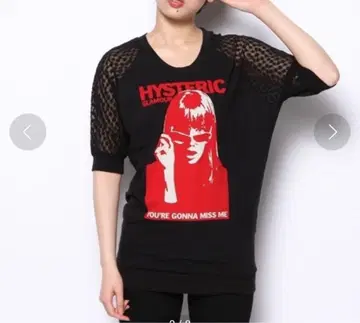 HYSTERIC GLAMOUR 히스테릭 걸 T셔츠 반팔 튤 소매