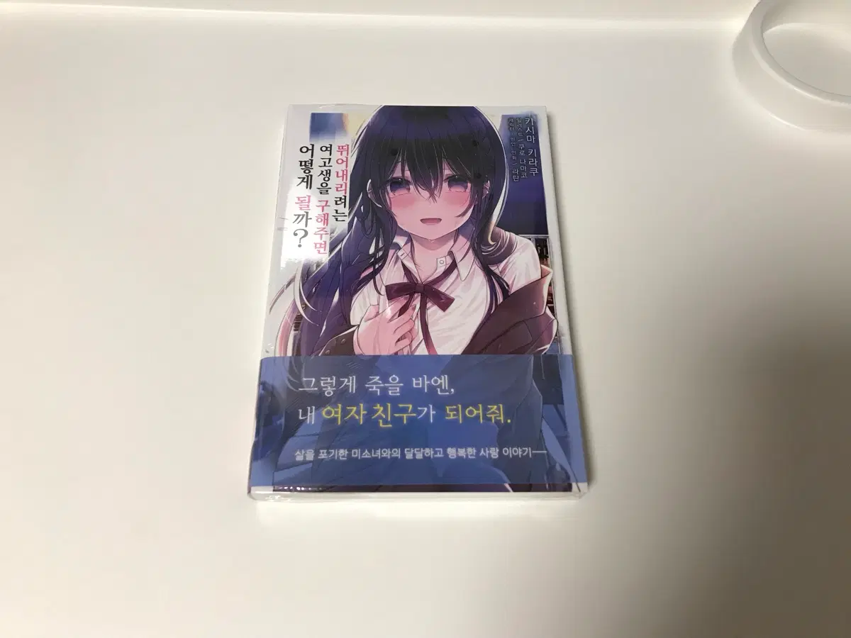 라노벨 라이트 노벨 소설 뛰어내리려는 여고생을 구해주면 어떻게 될까? 1권 초판 미개봉