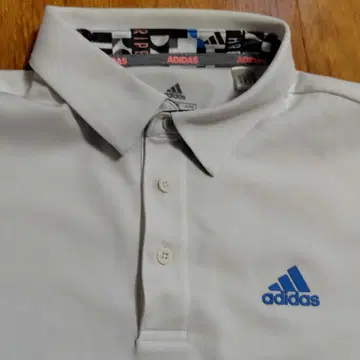 adidas 남성용 반팔 골프 셔츠 화이트