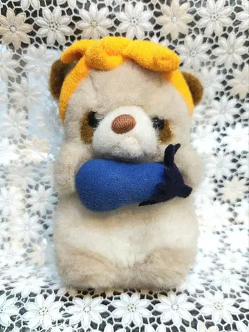 퍼스트사 너구리 봉제 인형 쇼와 레트로 빈티지