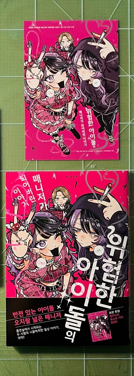 위험한 아이돌의 매니저가 되어버린 이야기 1권 초판 특전포함 만화책