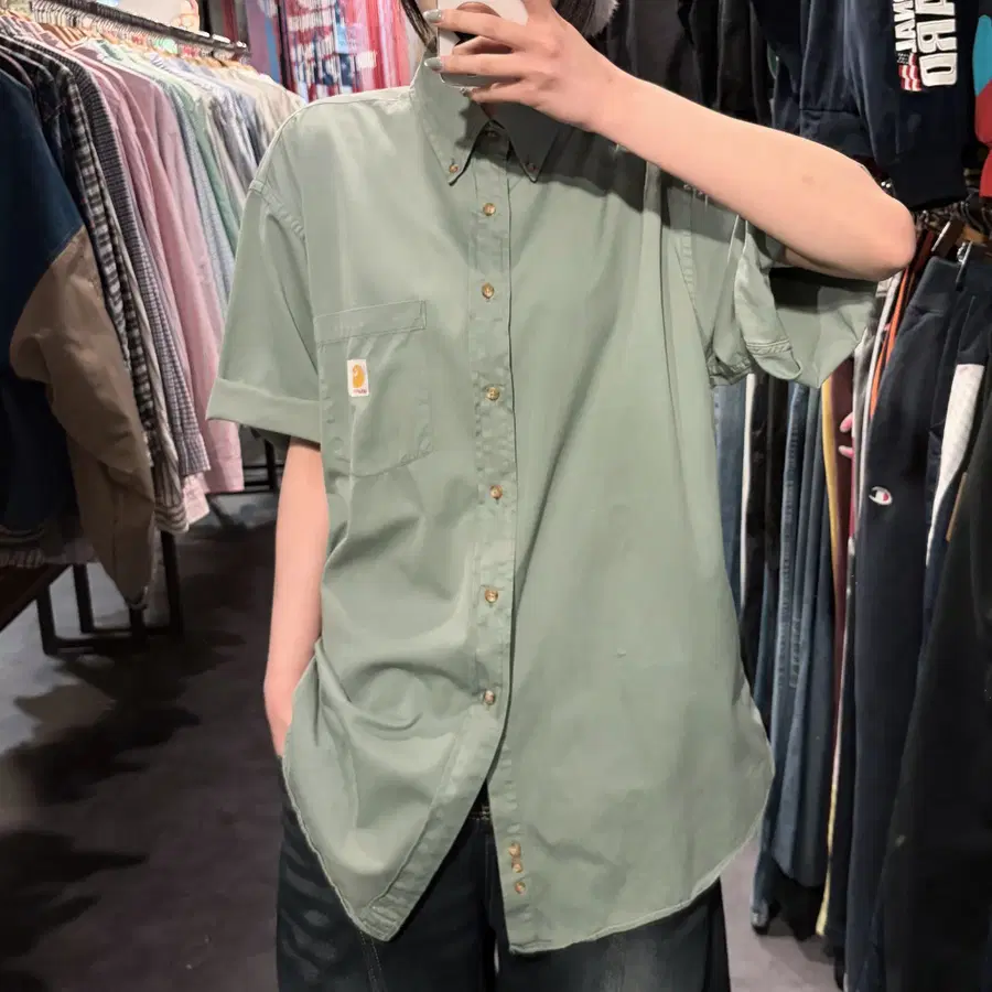 [IM] Carhartt 칼하트 반팔 셔츠 올리브그린