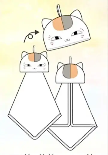 나츠메 우인장 냥코 선생님 루프 타월