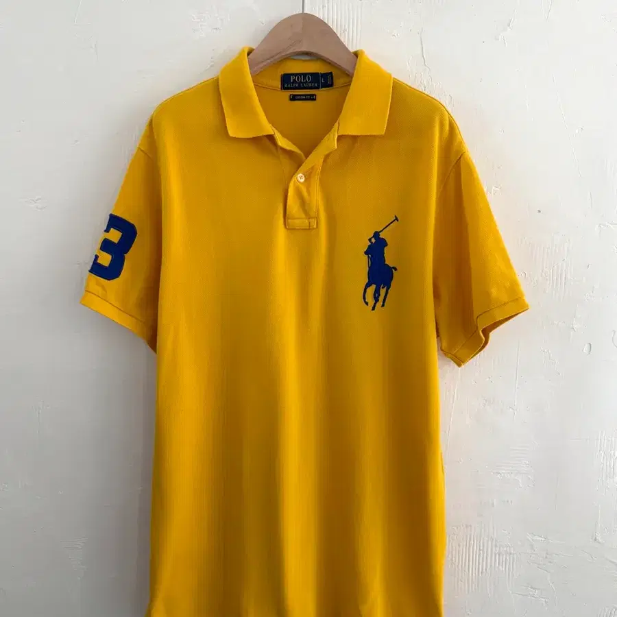 Polo 폴로 랄프로렌 신형 블루 빅포니 옐로우 PK 카라티셔츠