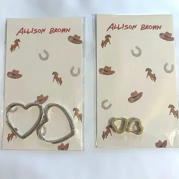 ALLISON BROWN 귀걸이 2개 세트