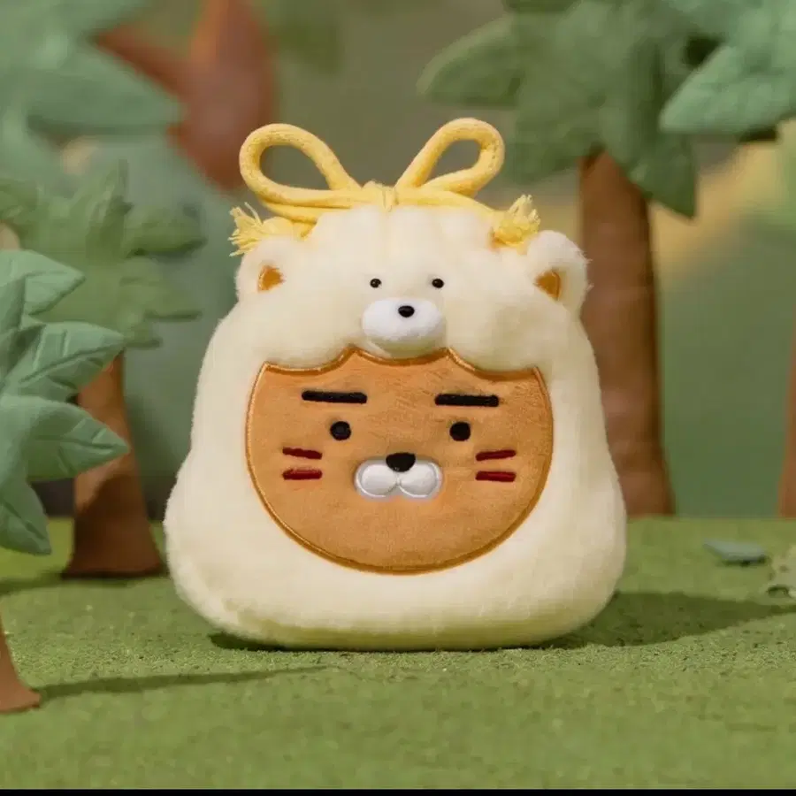 카카오프렌즈 우가춘가 페이스 파우치 라이언