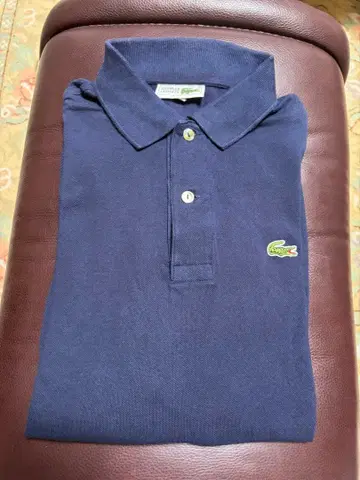 CHEMISE LACOSTE 긴팔 피케 셔츠 L1312 네이비 사이즈 4