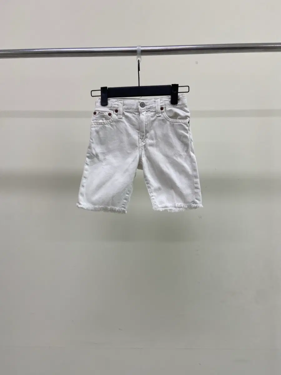 [110] 폴로키즈 화이트 데님 반바지