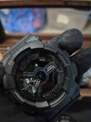 G-SHOCK 빅페이스 올블랙 전자시계 새상품