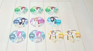 러브 라이브 니지가사키 학원 세가 콜라보 카페 코스터 10장 세트 1