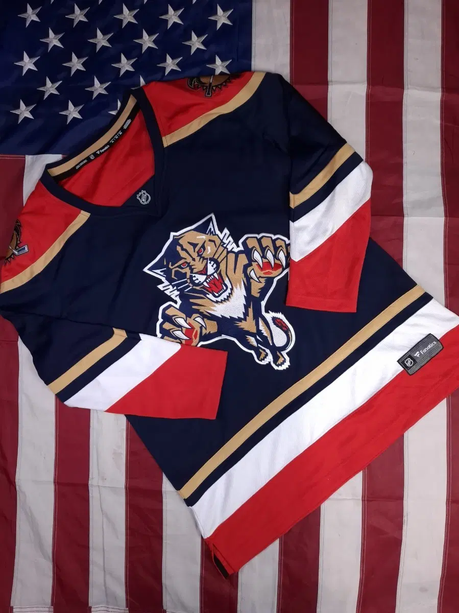 새제품 오리지날 NHL X 파나틱스 하키져지