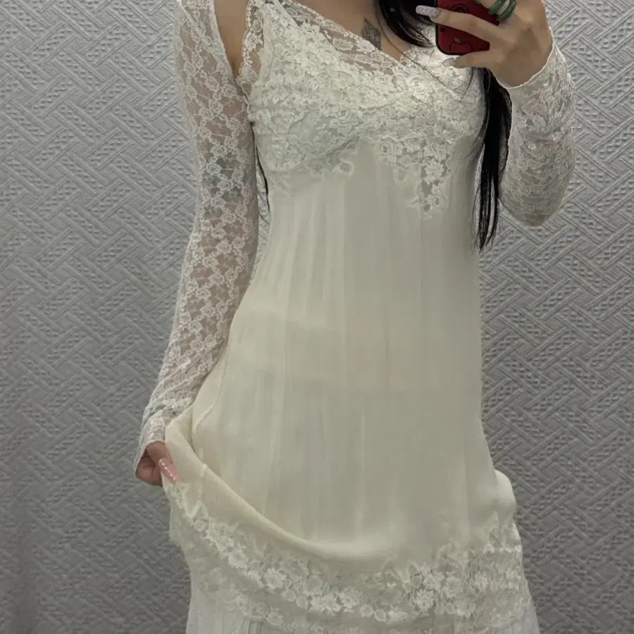 페어리 레이스 란제리코어 슬립드레스 나시 원피스 K0442