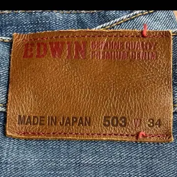 EDWIN 503 데님 팬츠 W34 일본제