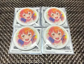 BanG Dream! 뱅드림 신사와 전시회 캔뱃지 키타자와 하구미 4세트