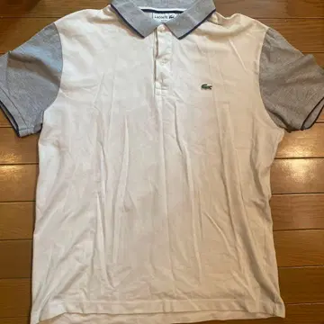 LACOSTE 라코스테 피케 셔츠 그레이 화이트