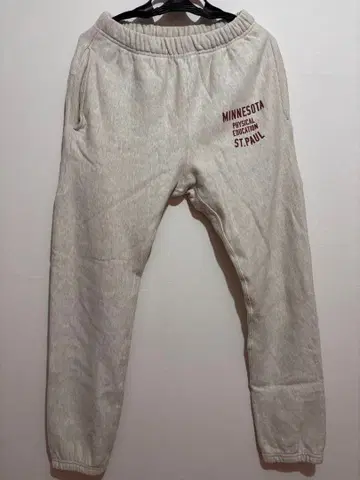 BEAMS 스웨트 팬츠 조거 팬츠 아이보리 베이지