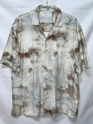 ZARA 추상 프린트 셔츠 반팔 셔츠