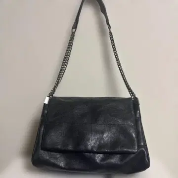 ZARA 가죽 숄더백 블랙 체인
