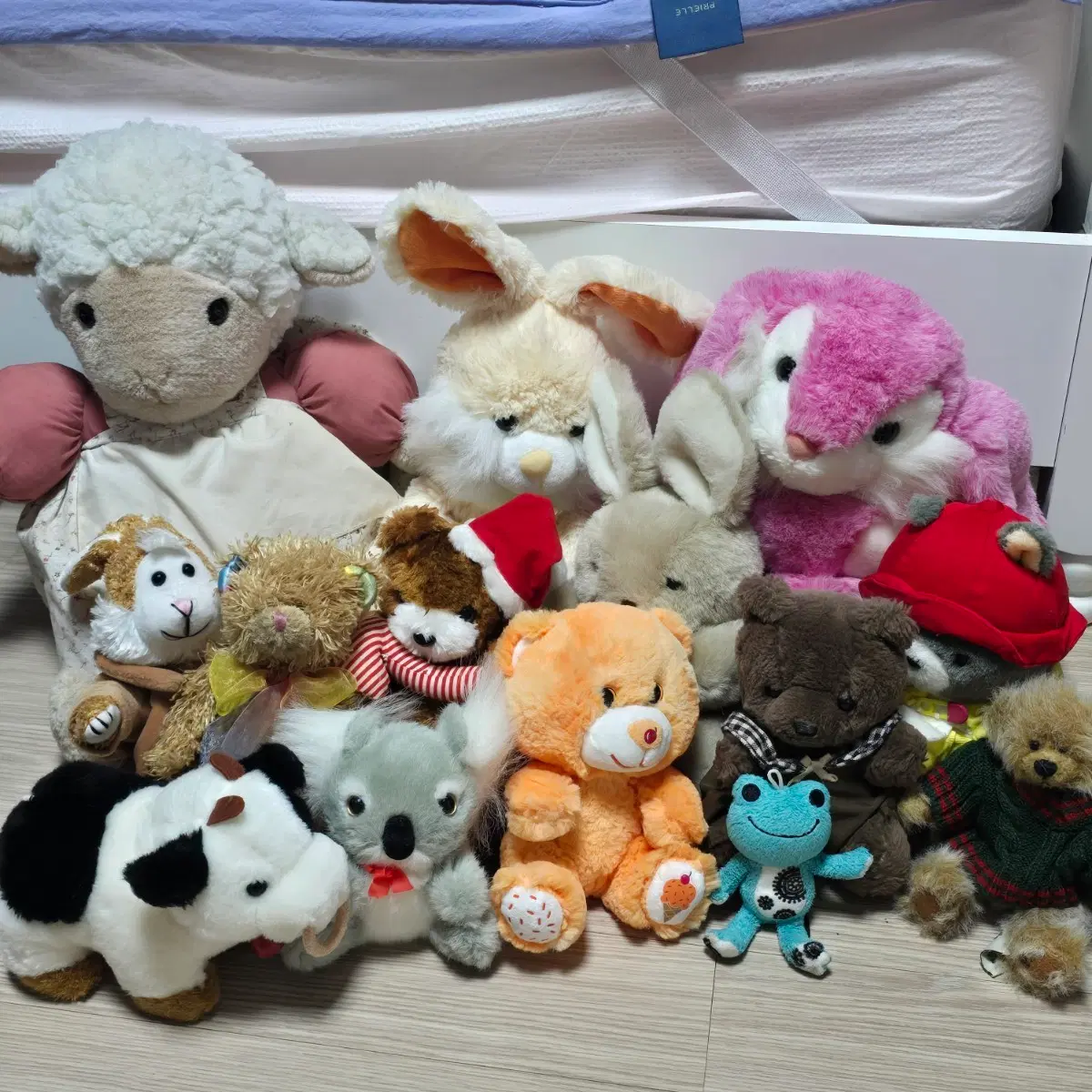 빈티지 인형 일괄 판매 곰 토끼 개구리 양 코알라 젖소 고전 카페인테리어