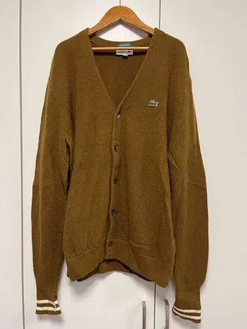 LACOSTE 가디건 브라운 남성용 FR4