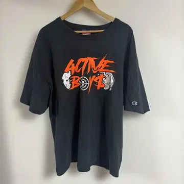 Champion 4CTIVE BOY$ 프린트 T셔츠 블랙 XXL