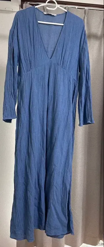 ZARA 롱 원피스 블루 USA 사이즈 M