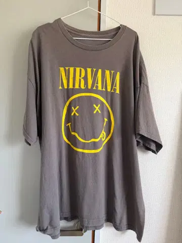 NIRVANA 닐바나 스마일 티셔츠 그레이 3XL