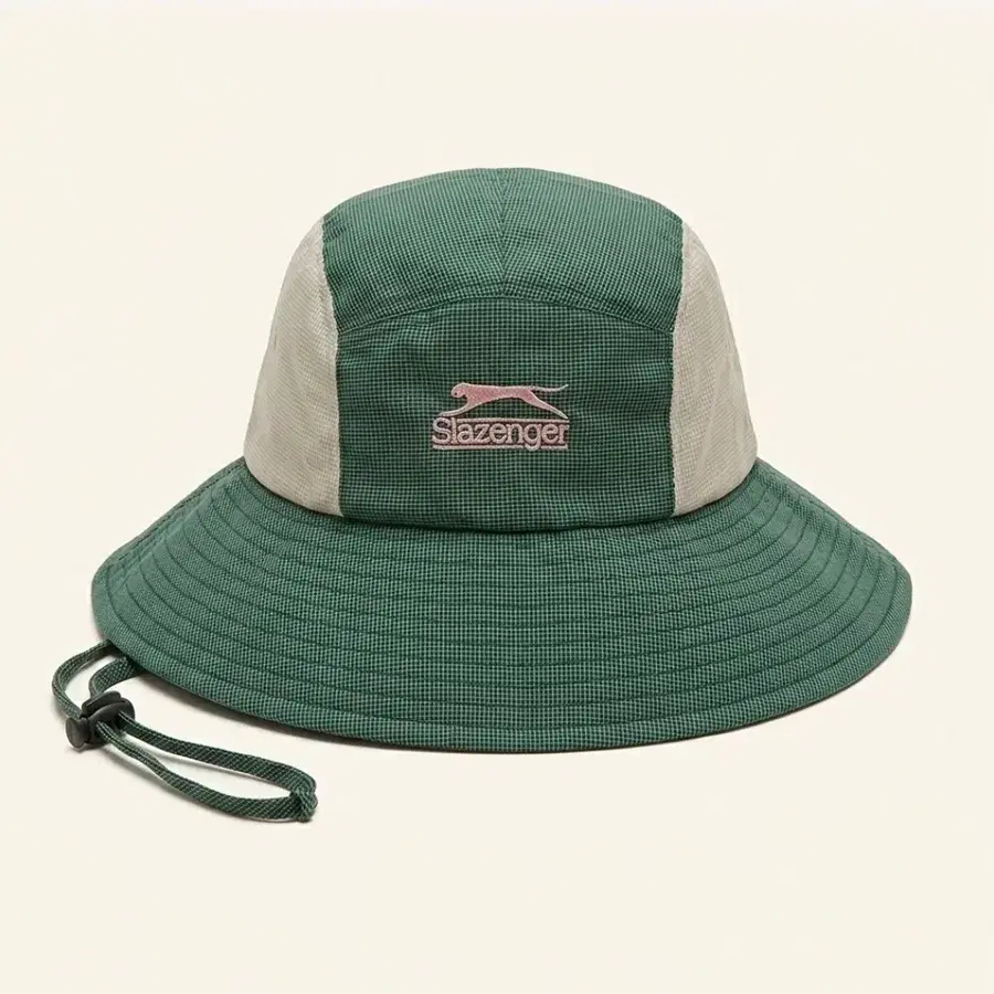 Slazenger 슬레진저 그린 체크 버킷햇 벙거지 모자