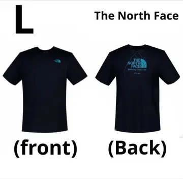 [유로권 한정판] The North Face T셔츠 L 사이즈 네이비