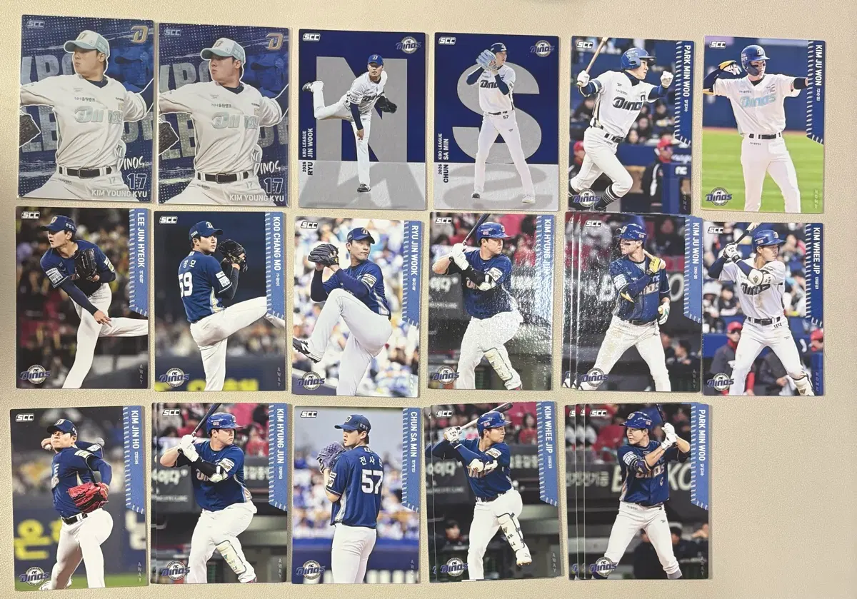 일괄) KBO 카드 nc 다이노스 김영규, 류진욱, 전사민
