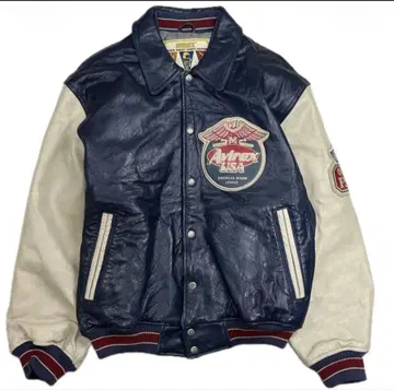 레어 사이즈 90s AVIREX 샤크스 바시티 자켓