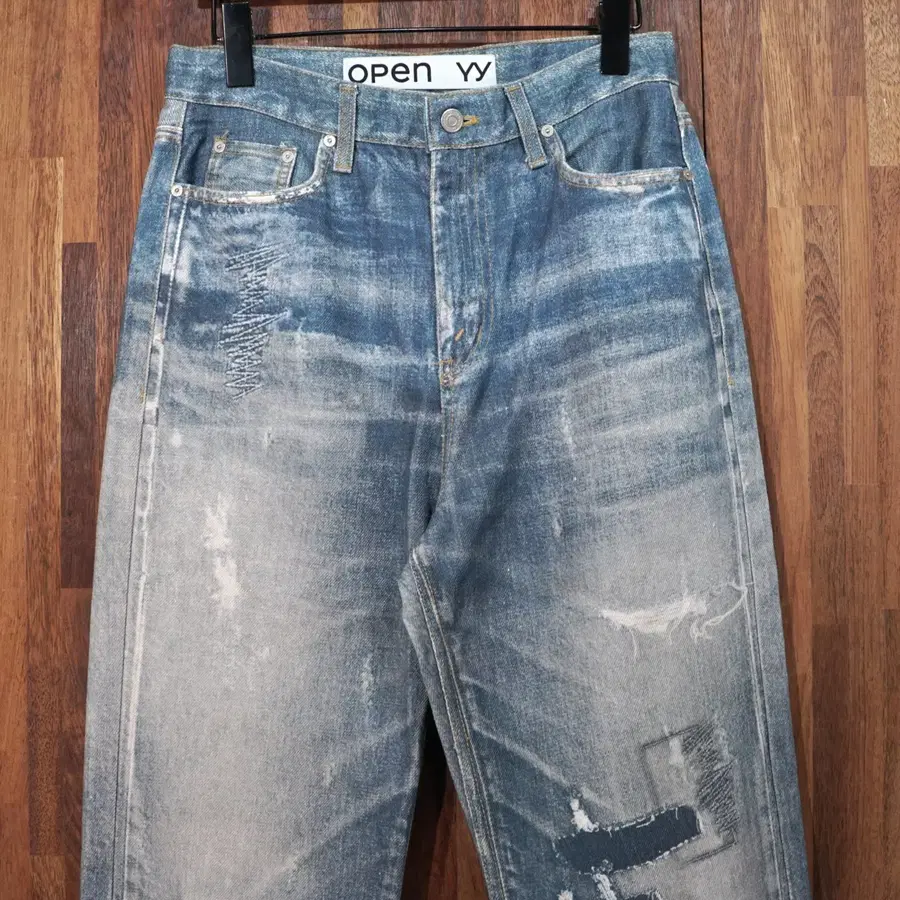 OPEN YY 이펙트 데님 팬츠