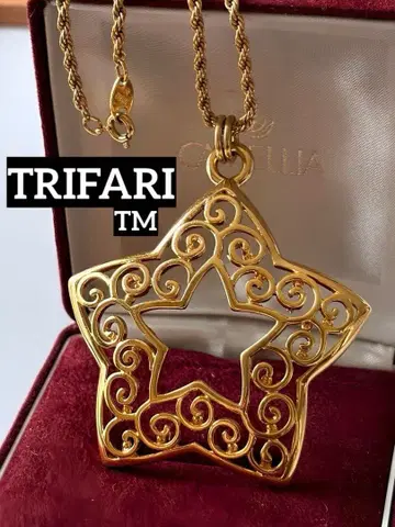TRIFARI TM 스타 펜던트 빈티지 목걸이 L4