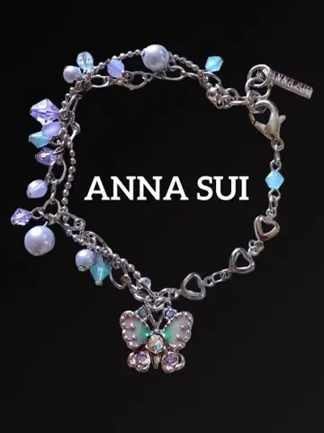ANNA SUI 안나수이 버터플라이 하트 팔찌 미사용품 L8