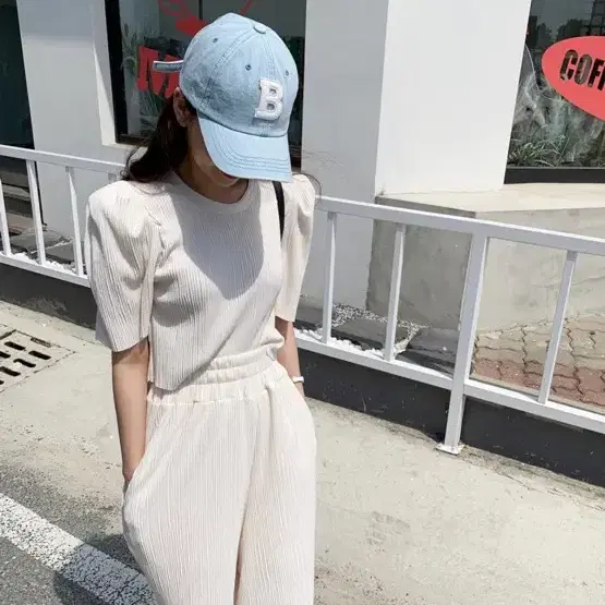바이씨니 썸머 플리츠 셋업