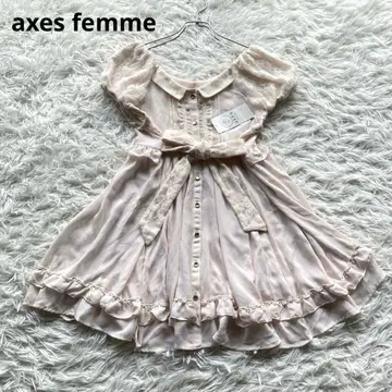새상품 axes femme 2way 페미닌 블라우스 튜닉 프릴