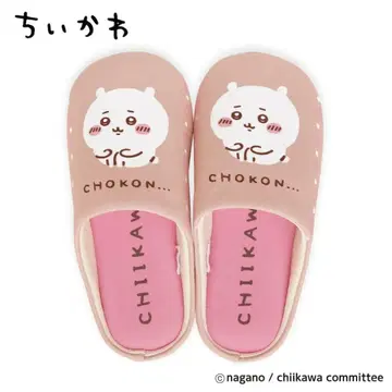 미사용 새상품 치이카와 슬리퍼 룸슈즈 실내화 핑크 CHIKAWA