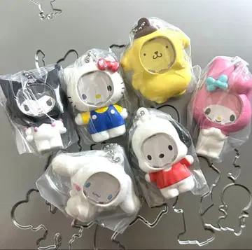 산리오 캐릭터즈 사진 프레임 마스코트 키티 마이멜로디 가챠 모음