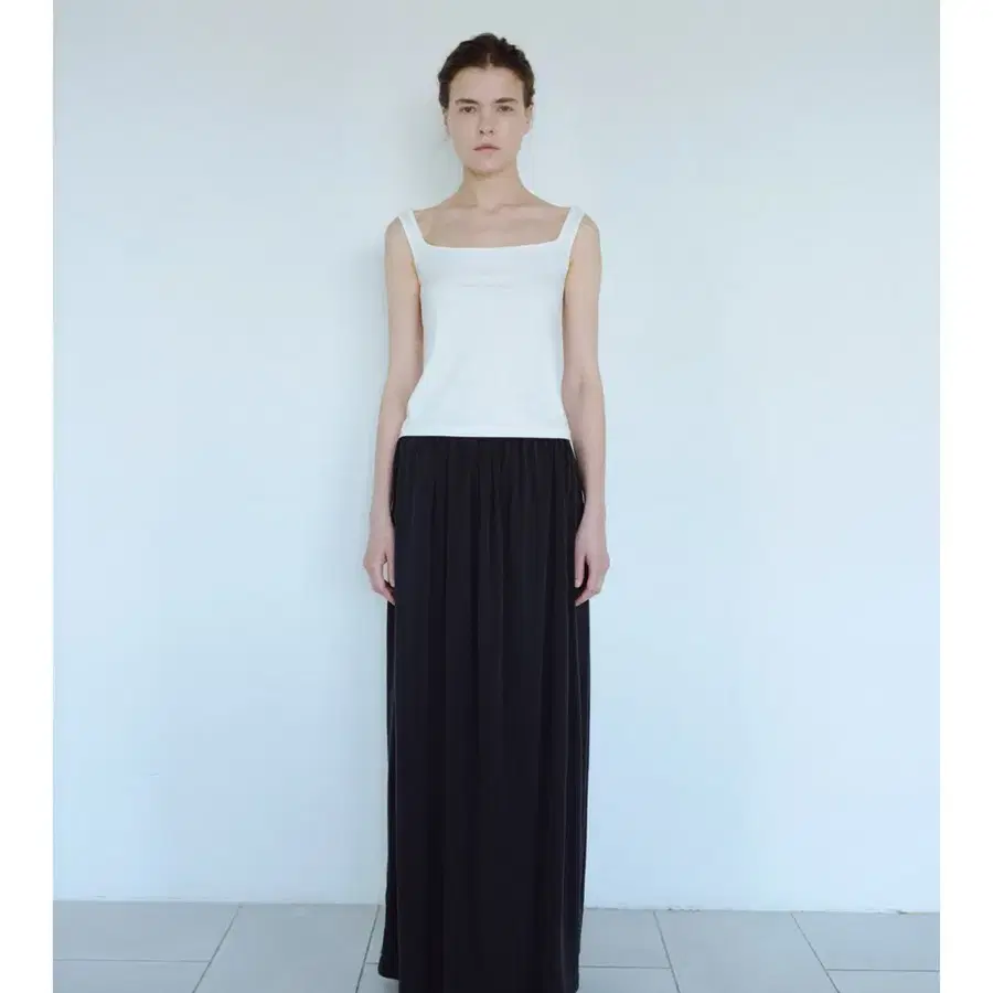 TEXTROOM 택스트룸 Cloud Shirring skirt (차콜)