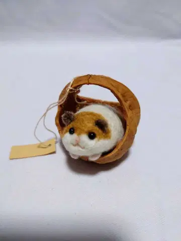 새상품 muku 싸개 햄스터 핸드메이드 양모 펠트 봉제 인형