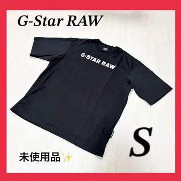 새상품 G-Star RAW 티셔츠 블랙 지스타 남성용 S 로고T